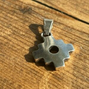 950 high purity, Silver Chakana Pendant